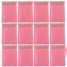 50 praktische luftblasen-verpackungstaschen 45x35 cm pink