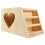rabbit holz-futter-heuraufe mit doppeltem gitter, multifunktional 8
