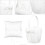 2 Pcs Ring Pillow And Flower Basket Wedding Supply Bride White 2