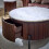 Opal Marble Top Round Mango Wood Coffee Table 5