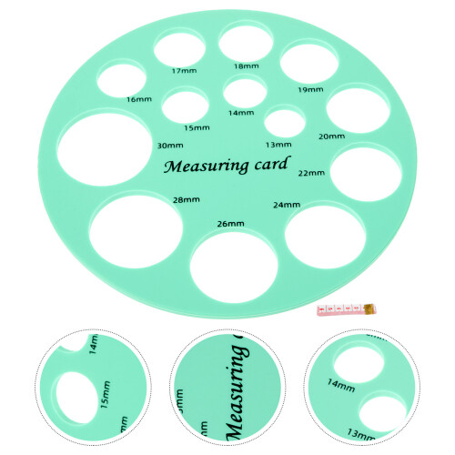 nipple measuring tool flange sizing card silicone ruler round 2