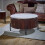Opal Marble Top Round Mango Wood Coffee Table 1