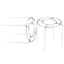 2 Pezzi Porta Torte In Acciaio Inox Diametro 12,7 Cm