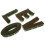 decorativa p/ carro de c/ flor artificial e letras love 8