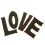 decorativa p/ carro de c/ flor artificial e letras love 9