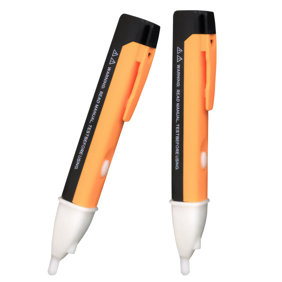 Non Contact Voltage Tester Pen 2-Pack, 90-1000V Range, Buzzer Alarm, Model 1Ac-D, Led Flashlight, Adjustable Sensitivity 9393856984053