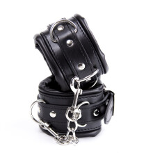 Adjustable Handcuffs, Wrist And Ankle Bracelets, Plush PU Leather Bondage Set, SM Adult, Cuff Restraint Kit
