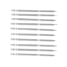 FX-951 T12 Tips 10 Stück Ersatzlötkolben-Spitzen für präzise Reparaturen & Nacharbeit