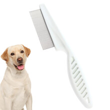 Fine Tooth Cat Comb - Stainless Steel Fine-Tooth Grooming Tool For Cats And Puppies, Puppy Flea Comb, Flea And Lice Care