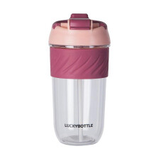 camping shovel  Pink Drink Cup Large Capacity Straw Cup Cute Student Portable Handy Cup Plastic Cup