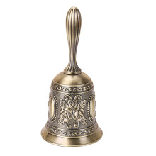 1 handglocke aus legierung, retro dekoglocke für innenräume