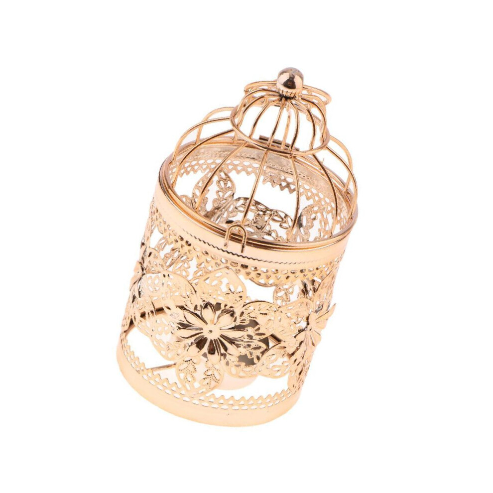 (Rose Gold, Type E) Elegant Electroplated Birdcage Tea Light Candle Holder Sophisticated-image-OPC-PKR9S58-NEW