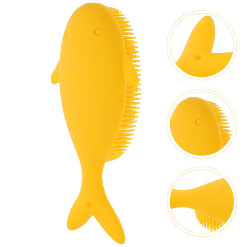 Brosse Massage Tête Silicone Pour Bain Détente 1