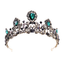 1Pc Multi Color Baroque Crown Hairband Retro Rhinestone Wedding Tiara