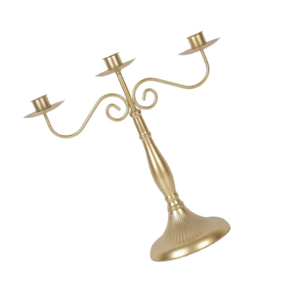 (Golden, 3 head) Pillar Dinner Candle Holder Candleholder Stand for Wedding Decor S-image-OPC-PKR9WCJ-NEW