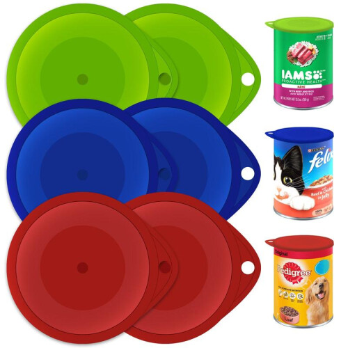 (Default) Plastic Can Lids | Reusable Covers for Food & Pet | 6 Pack 2