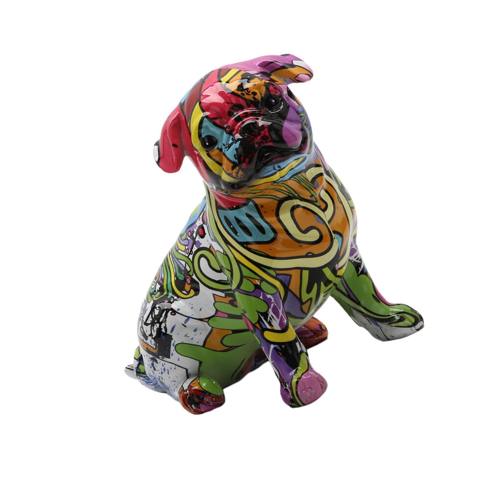 (Type A) Trendy Resin French Bulldog Figurine Stylish Dog Art Crafts-image-OPC-PKR9XG6-NEW