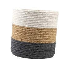 Organizing Baskets Cotton Rope Storage Baskets for Laundry Room Wicker Seagrass Organizers