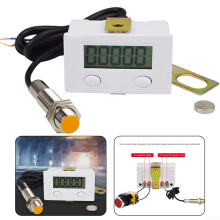 BEM5C Electronic Counter With Magnetic Induction Switch, Model BEM5C-M1, Aluminum Housing, 0-9999 Count, PLC Compatible