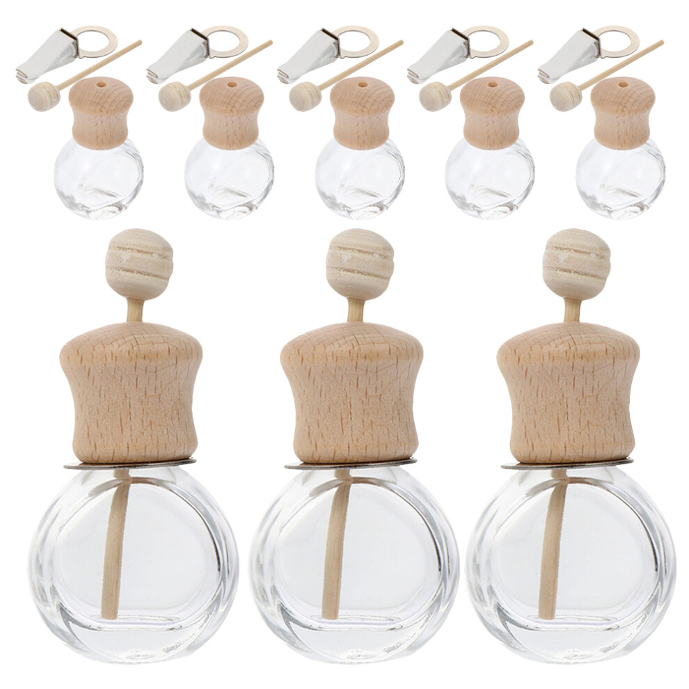 8Pcs 10Ml Car Vent Aromatherapy Diffuser Clip Glass Scent Bottles 3293155589187