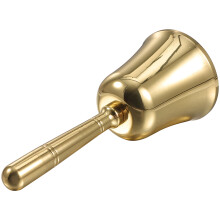 Kleine Handglocke Messing Golden Klarer Ton Für Bar Service