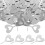 100Pcs Silver Heart-Shaped Sim Ejector Pins for Phone Sim Card Removal 11