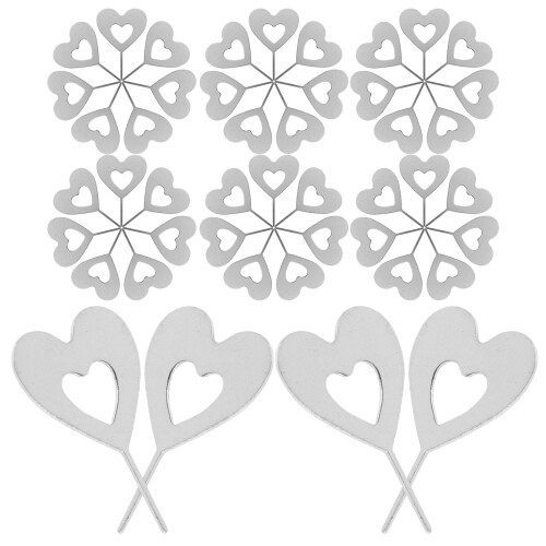 100Pcs Silver Heart-Shaped Sim Ejector Pins for Phone Sim Card Removal