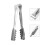 2 portable esszange aus , silber – zum und 7