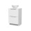 NES Home Nes Home White 500mm Bathroom Freestanding Vanity Unit With Round Ceramic Basin 5