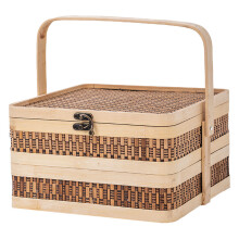 Woven Basket With Handle For Wedding Barbecue Storage Fruit