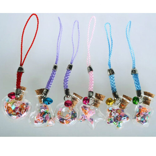 10Pcs Shape Mini Glass Bottles With And Wish Note 2