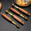 2Pcs Wooden Handle Fruit Digging Spoons Assorted Color Kitchen Gadget 9