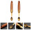 2Pcs Wooden Handle Fruit Digging Spoons Assorted Color Kitchen Gadget 4