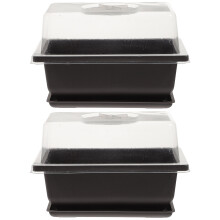 2 Sets Practical Plant Tray Nursery Pots Imitation Purple Clay Basin