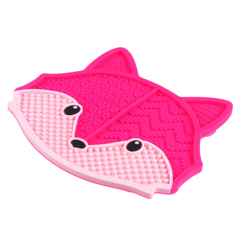 Solustre Silicone Makeup Brush Cleaner Pad Cosmetic Brush With Suction Cup