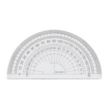 36 Pcs 180 Degree Plastic Protractor Half Circle Ruler For School Use
