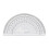 36 Pcs 180 Degree Plastic Protractor Half Circle Ruler For School Use 1