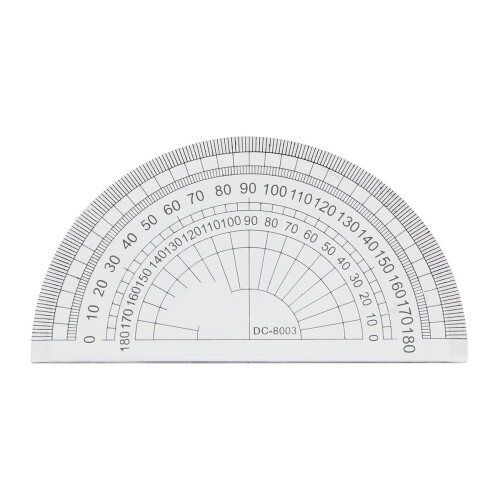 36 Pcs 180 Degree Plastic Protractor Half Circle Ruler For School Use