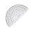 36 Pcs 180 Degree Plastic Protractor Half Circle Ruler For School Use 6