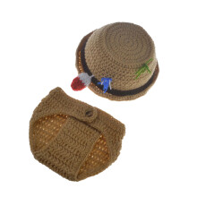 2 Pcs Baby Photoshoot Props Newborn Hats Photography Clothes Costume