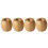 4pcs round bamboo toothbrush holders bases 2