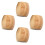 4pcs round bamboo toothbrush holders bases 5