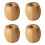 4pcs round bamboo toothbrush holders bases 11