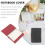 Binder Cover Pu Set 5.7x3.9x0.98in 10