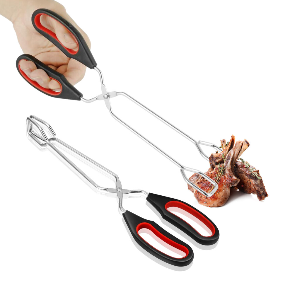 2piece Wide Application Barbecue Tongs For Breads And Grills Carbon-image-OPC-PKRB72F-NEW