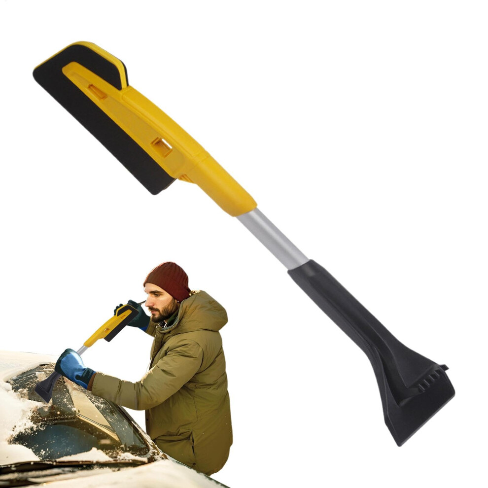 Car Scraper Snow Brush Extendable Detachable Ice Scrapers Heavy Duty Snow Brush With Grip For Car Windshield Basic Model 9016109091215