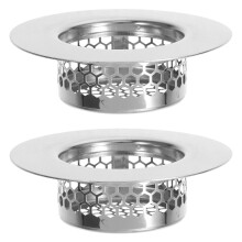2Pcs Stainless Steel Sink Strainer Stopper For Kitchen Bathtub Drain