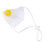 2Pcs Breathable Dog Protective Masks White Comfortable Pet Face Covers 1