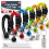 (Default) Reflective Cat Collar with Safety Release | ID Tag Bell | Quick Adjustable 6 Pack 1
