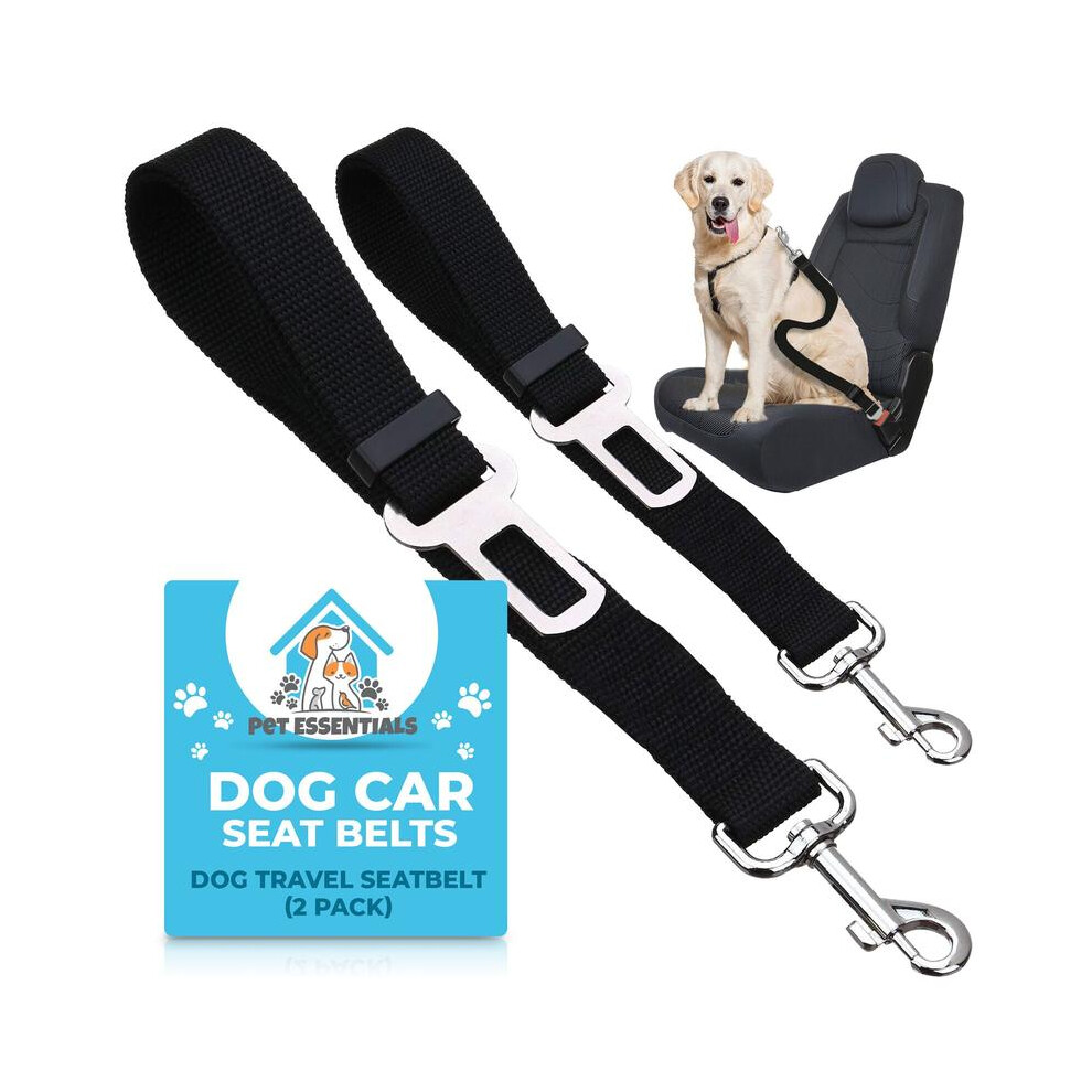 (Default) Pet Dog Seat Belt | Adjustable Car Safety Harness Lead | 2 Pack 5071832442783